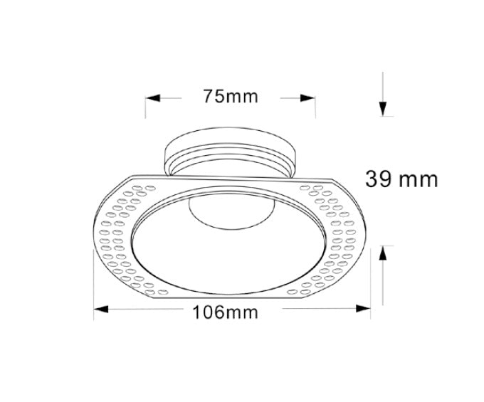 Banbury Trimless Fire Rated GU10 Downlight